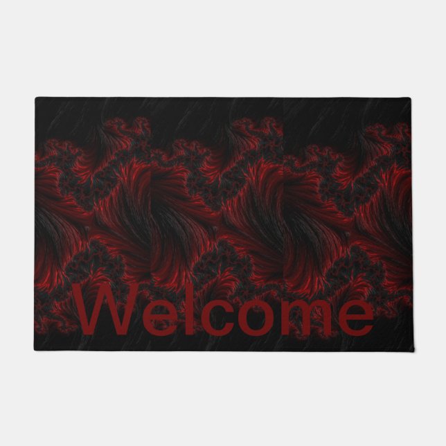 Custom maroon color doormat  (Front)
