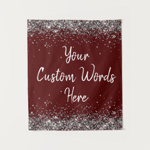 Custom Maroon Personalized Birthday Party Prop