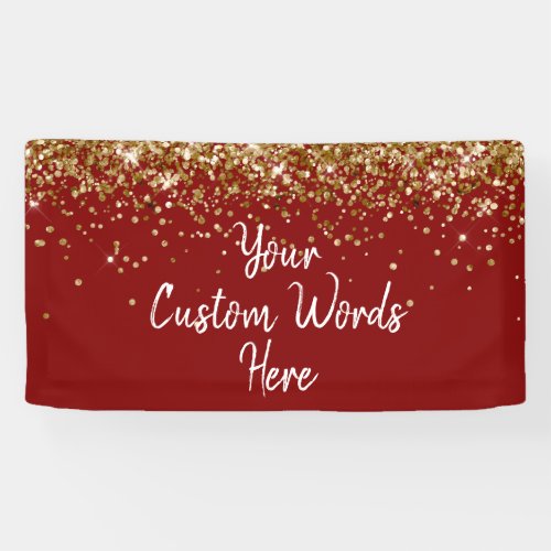 Custom Maroon White.Gold Birthday Party Photo Prop