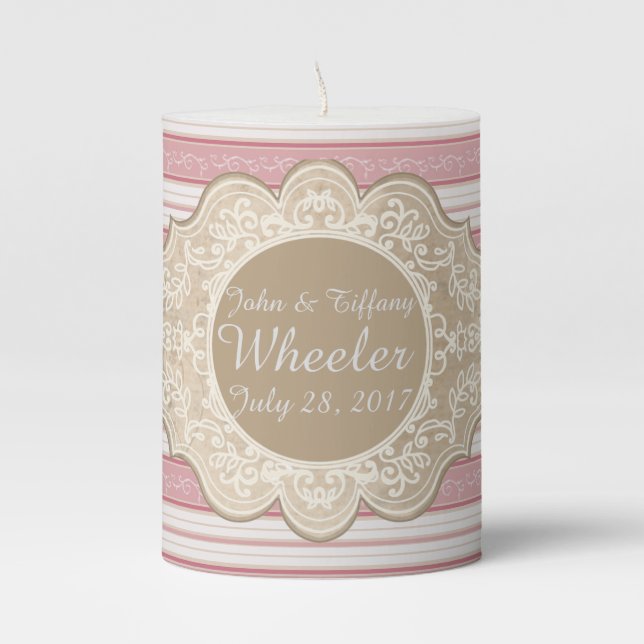 Custom Marriage Candle (Front)