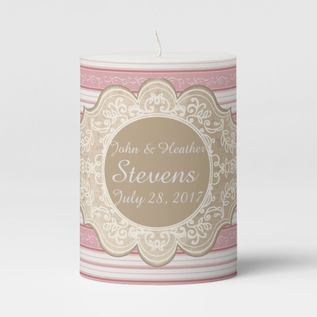 Custom Marriage Candle (Front)