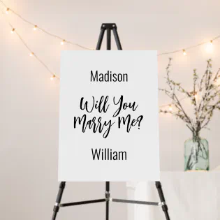Custom Marriage Proposal Sign Engagement Proposal
