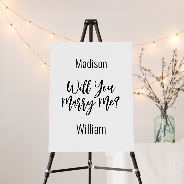 Custom Marriage Proposal Sign Engagement Proposal  (In Situ (Stand))