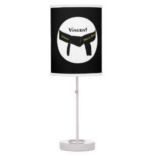 Custom Martial Arts Future Black Belt Table Lamp