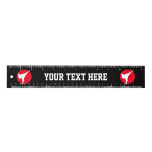 Custom martial arts karate kick school ruler gift