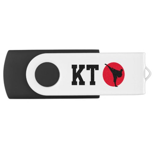 Custom martial arts karate swivel USB flash drive