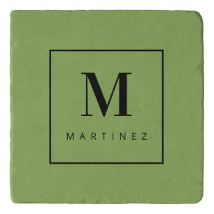 Custom Marvelous Monogram Atlantic Forest Trivet