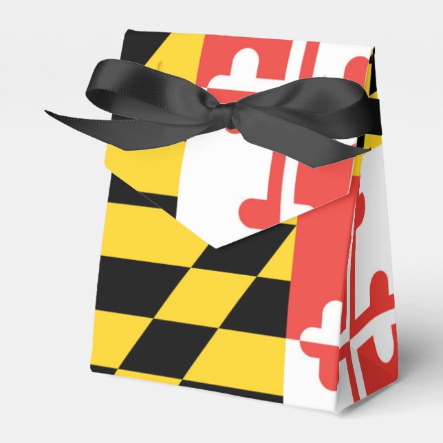 Custom Maryland Flag Favor Box (Front Side)