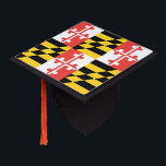 Custom Maryland Flag Graduation Cap Tassel Topper<br><div class="desc">Show off the Maryland flag as you walk across the stage!</div>