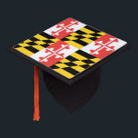 Custom Maryland Flag Graduation Cap Tassel Topper<br><div class="desc">Show off the Maryland flag as you walk across the stage!</div>