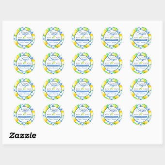 Custom Mason Jar Lemon Sugar Scrub Labels | Zazzle