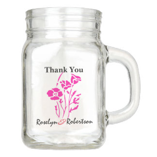 Custom Mason Jar Wedding Favor for Guests