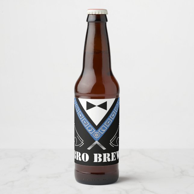 Custom Masonic Beer Bottle Labels (Front)