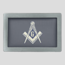 Custom Masonic Blue Lodge Belt Buckle Rectangle
