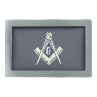 Custom Masonic Blue Lodge Belt Buckle Rectangle
