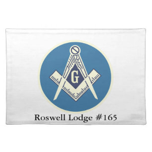 Custom Masonic Blue Lodge Dinner Mat