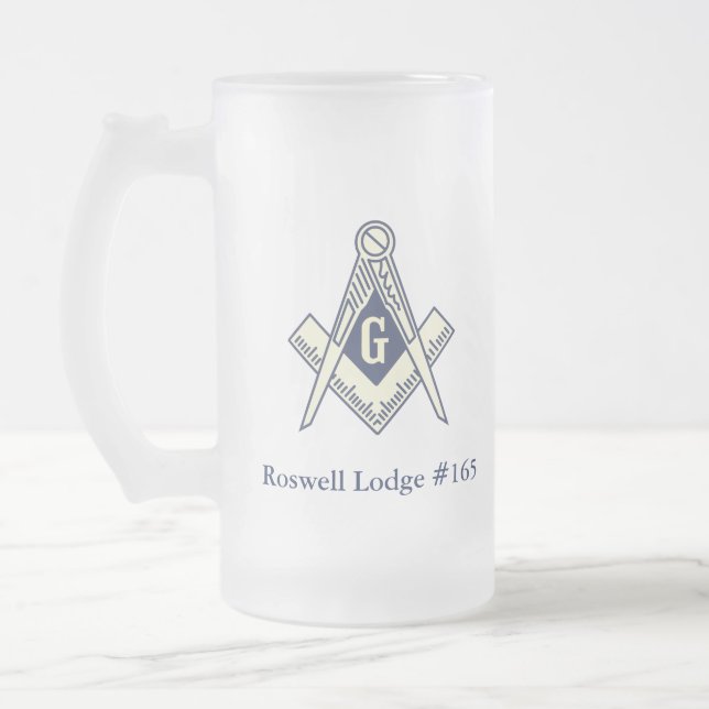 Custom Masonic Blue Lodge Mug (Left)
