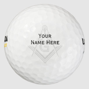 Custom Masonic Golf Ball Stamp Freemason Gifts