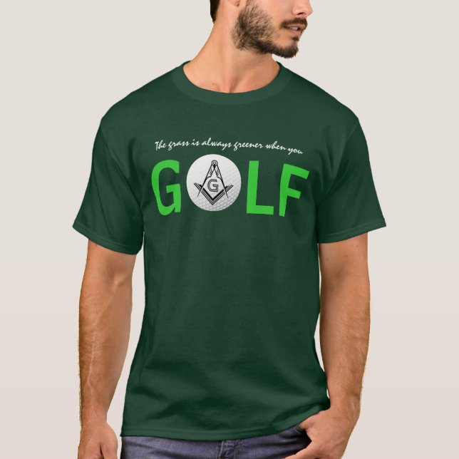 Custom Masonic Golf Shirts | Freemason T Shirts (Front)