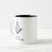 Custom Masonic Mugs | Freemason Gifts (Front Left)