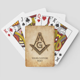 Custom Masonic Playing Cards   Freemason Gifts