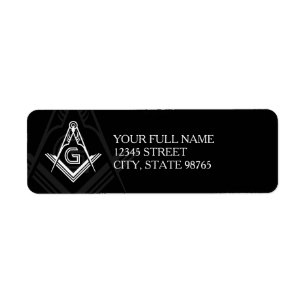 Custom Masonic Return Address Labels