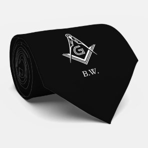Custom Masonic Ties |  Monogram Freemason Gift