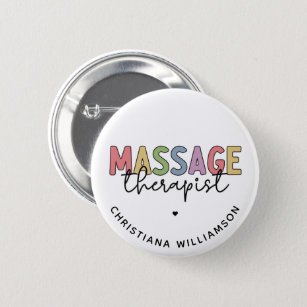 Custom Massage Therapist   Massage Therapy Gift Button