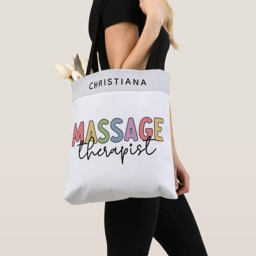 Custom Massage Therapist  Massage Therapy Gifts Tote Bag