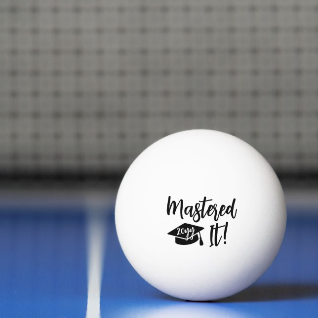 Custom Masters Degree Graduation Mastered It Ping Pong Ball (Net)