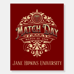 Custom Match Day Residency Medical School Foam Board