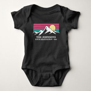 Custom Matching Family Vacation Camping Group   Baby Bodysuit