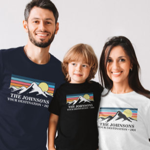 Custom Matching Family Vacation Camping Group   T-Shirt