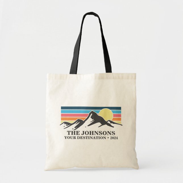 Custom Matching Family Vacation Camping Group   Tote Bag (Front)