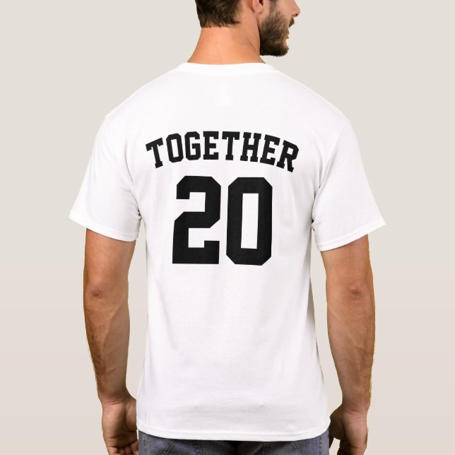 Custom Matching Together Since Couples Shirt Tee (Back)
