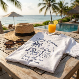  Custom Matching Vacation Family Trip Minimalist T-Shirt