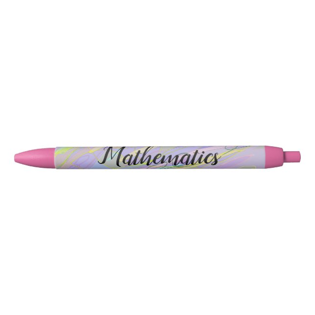 Custom Mathematics Purple Doddle Pen (Front)