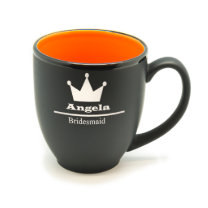 Custom Matte Black/Color Bistro Hilo Mug #11