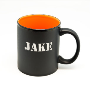 Custom Matte Black/Color Hilo Straight Mug #12