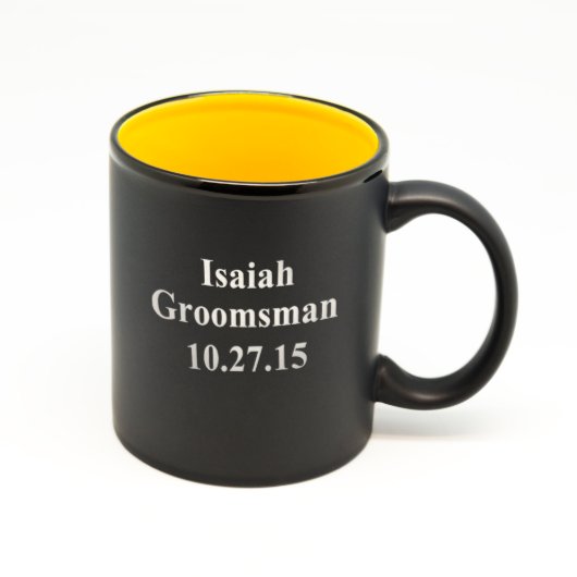 Custom Matte Black/Color Hilo Straight Mug #14 (Front)