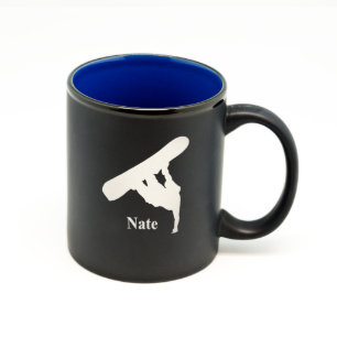 Custom Matte Black/Color Hilo Straight Mug #16