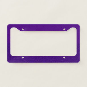 Custom Matte & Glitter Split Purple License Frame
