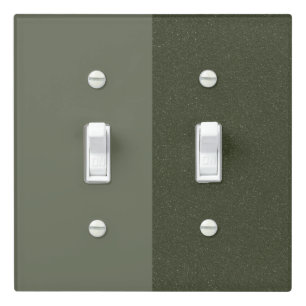 Custom Matte-Left Speckle-Right Moss Toggle Plate