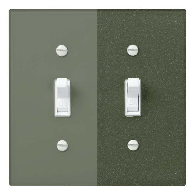 Custom Matte-Left Speckle-Right Moss Toggle Plate (In Situ)