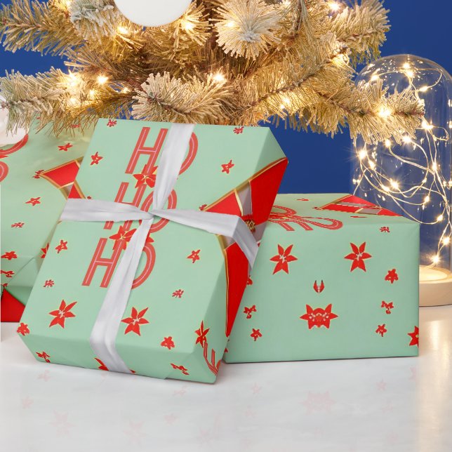 Custom Matte Vintage Christmas Wrapping Paper  (Holidays)