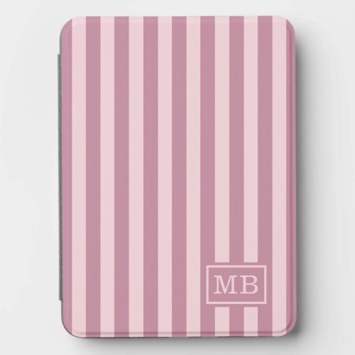 Custom Mauve Dusty Rose Pastel Blush Pink Striped Kindle Cover