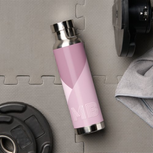 Custom Mauve Taupe Dusty Rose Blush Pink Colored Water Bottle