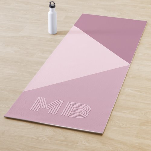 Custom Mauve Taupe Dusty Rose Blush Pink Colored Yoga Mat