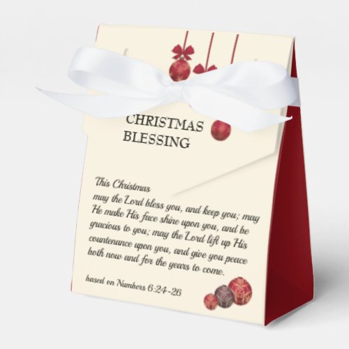 Custom May the Lord Bless You CHRISTMAS BLESSING  Favor Boxes