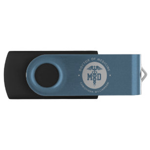 Custom MD Doctor of Medicine Doctor Graduation Flash Drive